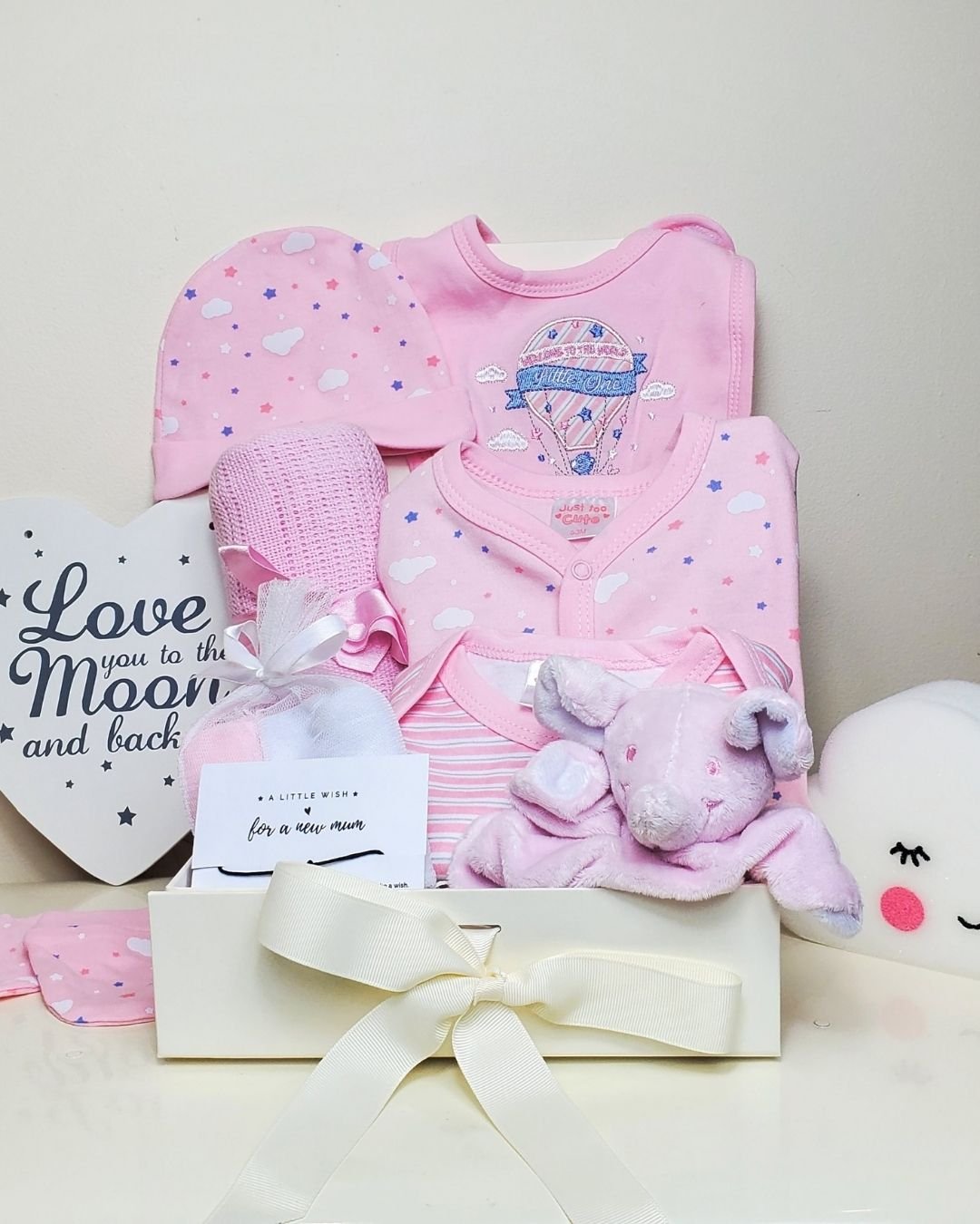 Dream Big Little One Baby Girl Gift Box - Rompibaby