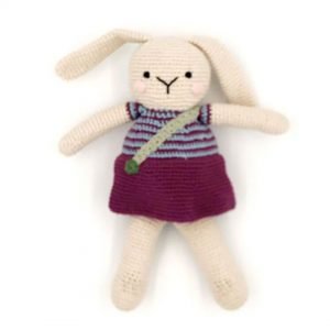 Pebble Organic Bunny Toy Purple