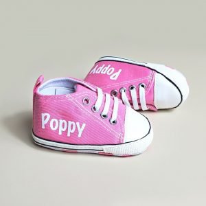 Personalised Pink Baby Shoes1