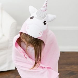 Unicorn Hooded Kids Towel1