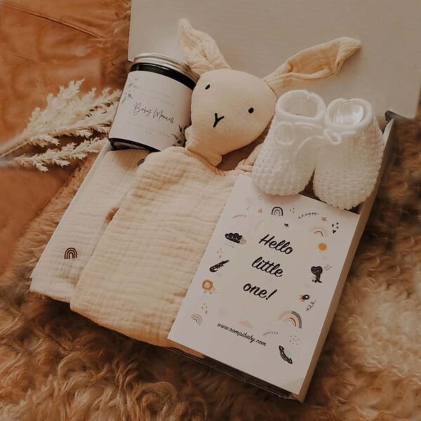 Hello Little One - Personalised New Baby and Parents Gift Set