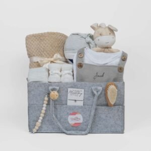 Personalised New Baby Gift Basket - Gender Neutral Baby Hamper