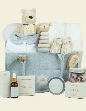 Deluxe Winnie The Pooh Mummy and Baby Gift Basket