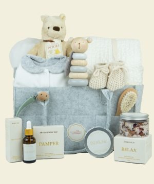 Deluxe Winnie The Pooh Mummy and Baby Gift Basket