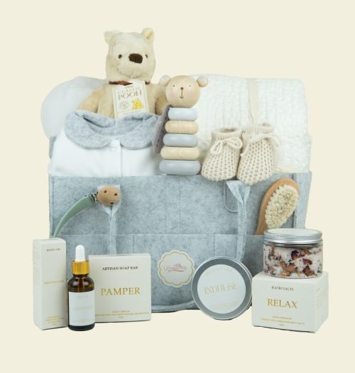 Deluxe Winnie The Pooh Mummy and Baby Gift Basket