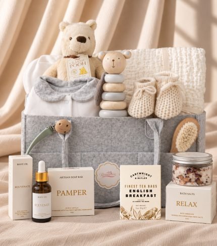 Deluxe Winnie The Pooh Mummy and Baby Gift Basket3