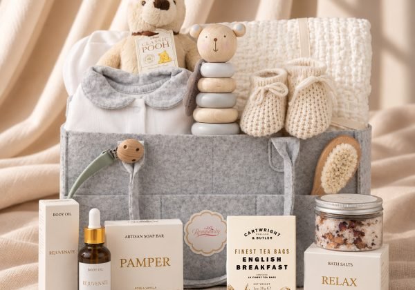 Deluxe Winnie The Pooh Mummy and Baby Gift Basket3