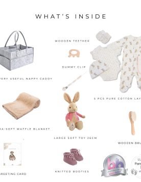 New Baby Girl Gift Basket | Flopsy Bunny2