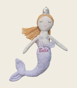 Personalised Linen Bella the Mermaid Soft Toy