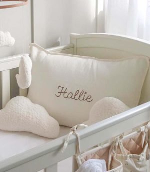 Personalised Nursery Cushion Cover | Pure Linen