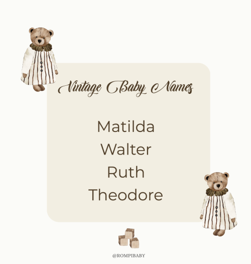 Vintage Baby Names for Girls and Boys